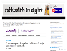 Tablet Screenshot of mhealthinsight.com